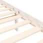 Giroletto con Testiera Bianco 5FT King Size in Legno Massello Giroletto con Testiera Bianco 5FT King Size in Legno Massello