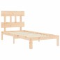 Giroletto con Testiera 90x200 cm in Legno Massello Giroletto con Testiera 90x200 cm in Legno Massello