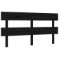 Giroletto con Testiera Nero 5FT King Size in Legno Massello Giroletto con Testiera Nero 5FT King Size in Legno Massello