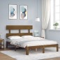 Giroletto con Testiera Miele 4FT Small Double in Legno Massello