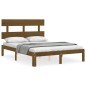 Giroletto con Testiera Miele 4FT Small Double in Legno Massello