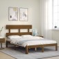 Giroletto con Testiera Miele 4FT Small Double in Legno Massello