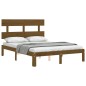 Giroletto con Testiera Miele 4FT Small Double in Legno Massello