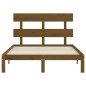 Giroletto con Testiera Miele 4FT Small Double in Legno Massello