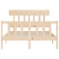 Giroletto con Testiera 120x200 cm in Legno Massello Giroletto con Testiera 120x200 cm in Legno Massello