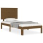 Giroletto con Testiera Miele 2FT6 Small Single Legno Massello