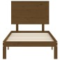 Giroletto con Testiera Miele 2FT6 Small Single Legno Massello