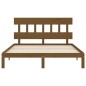 Giroletto con Testiera Miele 160x200 cm Legno Massello Giroletto con Testiera Miele 160x200 cm Legno Massello
