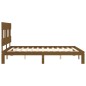 Giroletto con Testiera Miele 160x200 cm Legno Massello Giroletto con Testiera Miele 160x200 cm Legno Massello