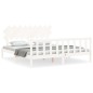 Giroletto con Testiera Bianco 6FT Super King in Legno Massello
