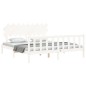 Giroletto con Testiera Bianco 6FT Super King in Legno Massello