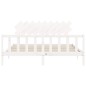 Giroletto con Testiera Bianco 6FT Super King in Legno Massello