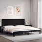 Giroletto con Testiera Nero 200x200 cm in Legno Massello Giroletto con Testiera Nero 200x200 cm in Legno Massello