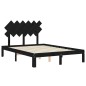Giroletto con Testiera Nero 4FT6 Double in Legno Massello Giroletto con Testiera Nero 4FT6 Double in Legno Massello
