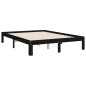 Giroletto con Testiera Nero 4FT6 Double in Legno Massello Giroletto con Testiera Nero 4FT6 Double in Legno Massello