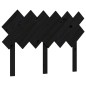 Giroletto con Testiera Nero 4FT6 Double in Legno Massello Giroletto con Testiera Nero 4FT6 Double in Legno Massello