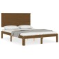 Giroletto con Testiera Miele 140x190 cm in Legno Massello