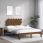 Giroletto con Testiera Miele 4FT6 Double in Legno Massello Giroletto con Testiera Miele 4FT6 Double in Legno Massello