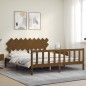 Giroletto con Testiera Miele 6FT Super King in Legno Massello Giroletto con Testiera Miele 6FT Super King in Legno Massello