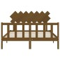 Giroletto con Testiera Miele 5FT King Size in Legno Massello