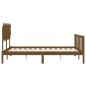 Giroletto con Testiera Miele 5FT King Size in Legno Massello