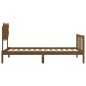 Giroletto con Testiera Miele 100x200 cm in Legno Massello Giroletto con Testiera Miele 100x200 cm in Legno Massello