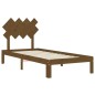 Giroletto con Testiera Miele 90x200 cm in Legno Massello Giroletto con Testiera Miele 90x200 cm in Legno Massello