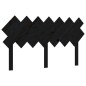 Giroletto con Testiera Nero 5FT King Size in Legno Massello Giroletto con Testiera Nero 5FT King Size in Legno Massello