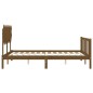 Giroletto con Testiera Miele 140x200 cm in Legno Massello Giroletto con Testiera Miele 140x200 cm in Legno Massello