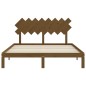 Giroletto con Testiera Miele 160x200 cm Legno Massello