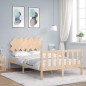 Giroletto con Testiera 4FT Small Double in Legno Massello Giroletto con Testiera 4FT Small Double in Legno Massello