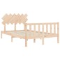 Giroletto con Testiera 4FT Small Double in Legno Massello Giroletto con Testiera 4FT Small Double in Legno Massello
