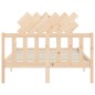 Giroletto con Testiera 4FT Small Double in Legno Massello Giroletto con Testiera 4FT Small Double in Legno Massello