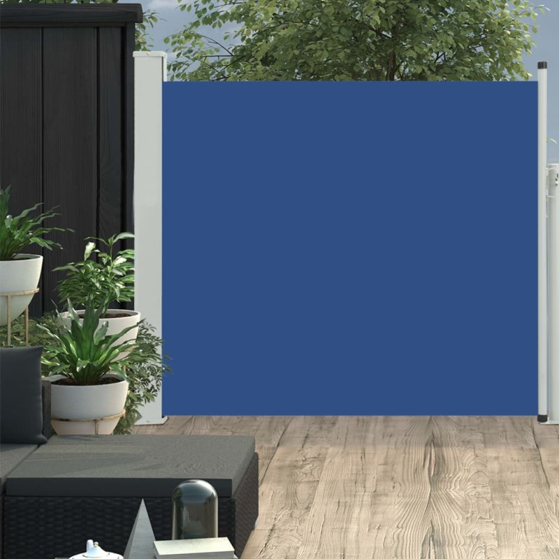 Tenda Laterale Retrattile per Patio 100x300 cm Blu Tenda Laterale Retrattile per Patio 100x300 cm Blu