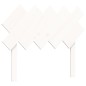 Giroletto con Testiera Bianco 100x200 cm in Legno Massello Giroletto con Testiera Bianco 100x200 cm in Legno Massello