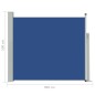 Tenda Laterale Retrattile per Patio 100x300 cm Blu Tenda Laterale Retrattile per Patio 100x300 cm Blu