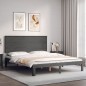 Giroletto con Testiera Grigio 5FT King Size in Legno Massello