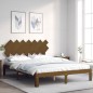 Giroletto con Testiera Miele 140x200 cm in Legno Massello