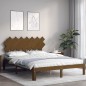 Giroletto con Testiera Miele 140x200 cm in Legno Massello