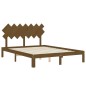 Giroletto con Testiera Miele 140x200 cm in Legno Massello