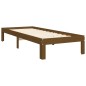 Giroletto con Testiera Miele 2FT6 Small Single Legno Massello