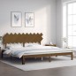 Giroletto con Testiera Miele 200x200 cm in Legno Massello Giroletto con Testiera Miele 200x200 cm in Legno Massello