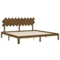 Giroletto con Testiera Miele 200x200 cm in Legno Massello Giroletto con Testiera Miele 200x200 cm in Legno Massello