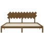 Giroletto con Testiera Miele 200x200 cm in Legno Massello Giroletto con Testiera Miele 200x200 cm in Legno Massello