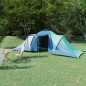 Tenda da Campeggio per 6 Persone Blu e Verde Tenda da Campeggio per 6 Persone Blu e Verde
