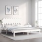 Giroletto con Testiera Bianco 6FT Super King in Legno Massello