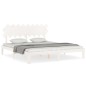Giroletto con Testiera Bianco 6FT Super King in Legno Massello
