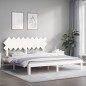 Giroletto con Testiera Bianco 6FT Super King in Legno Massello
