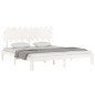 Giroletto con Testiera Bianco 6FT Super King in Legno Massello
