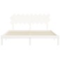Giroletto con Testiera Bianco 6FT Super King in Legno Massello
